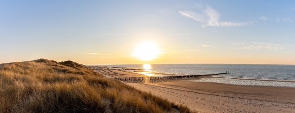 Domburgse strand bij avondlicht 3