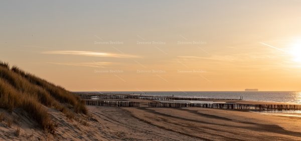 Domburgse strand bij avondlicht 4