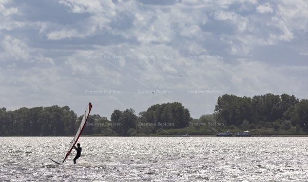 Windsurfer in actie