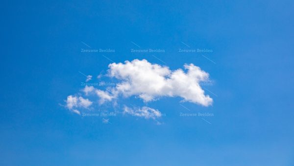 Enkele wolk in het middaglicht