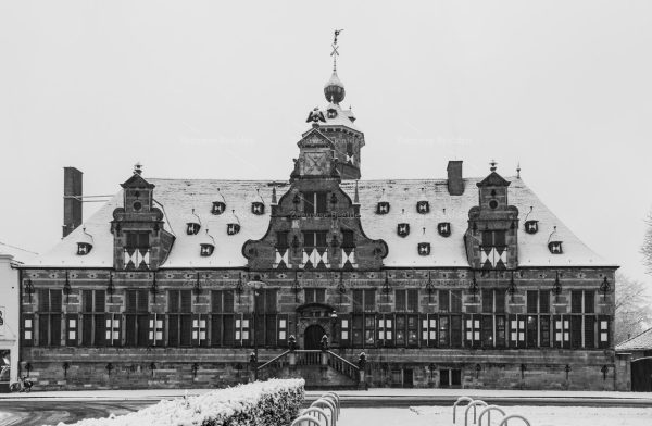 Kloveniersdoelen bedekt met verse sneeuw