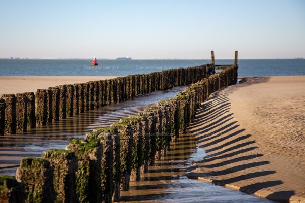 Strandpalen bij eb 3